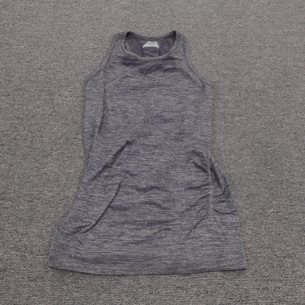 Athleta Tank Top Womens Small Gray Heathered Racerback Knit Athletic Gym Yoga